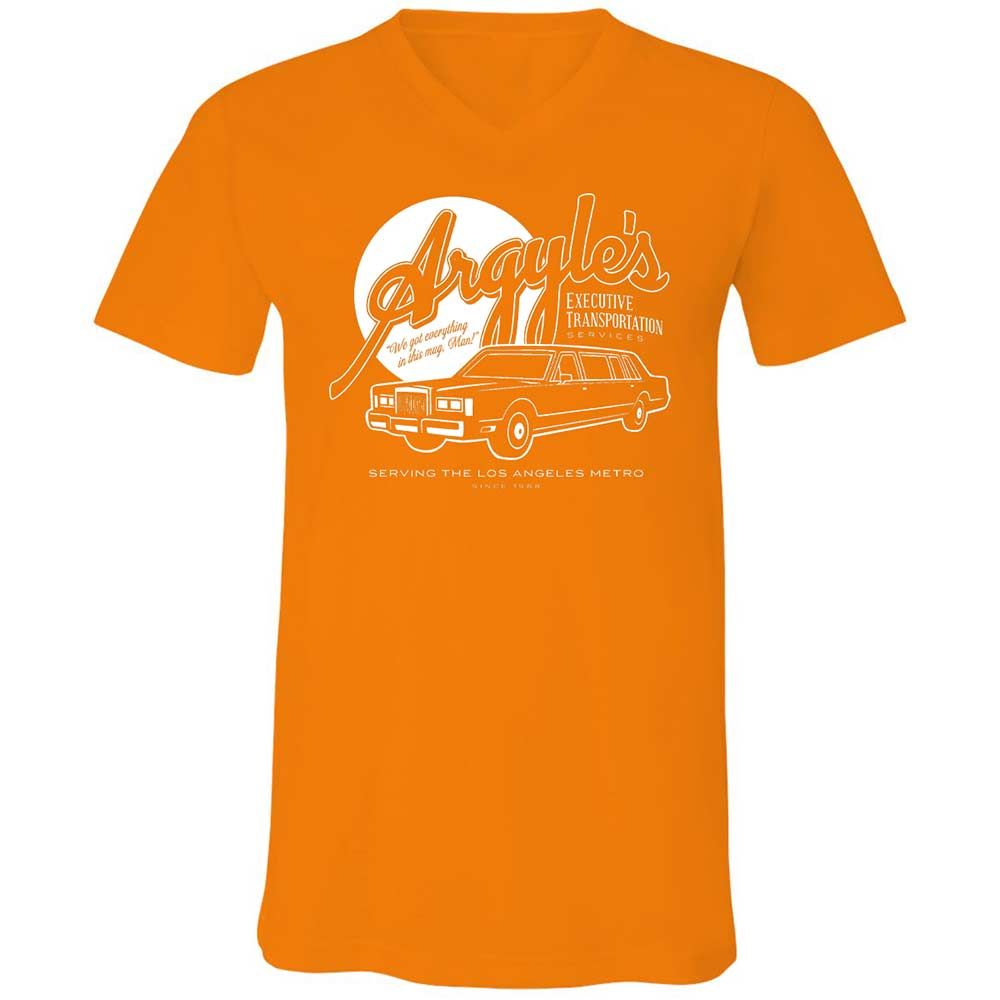 Unisex V-Neck T-Shirt - X8EWZHY6 - Orange - 12