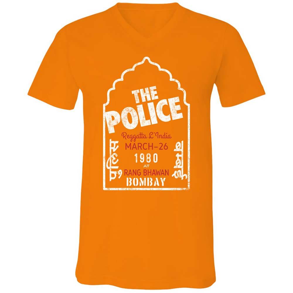 Unisex V-Neck T-Shirt - X9VRX3AS - Orange - 12