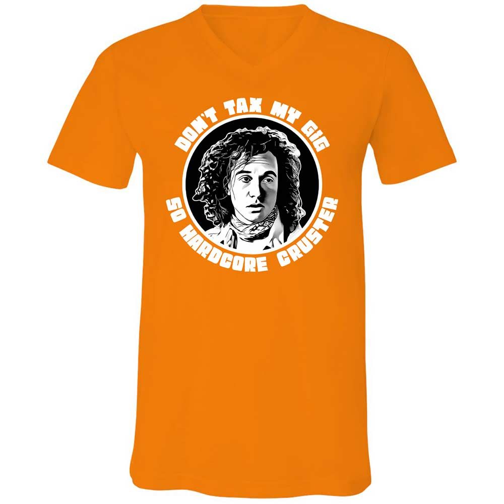 Unisex V-Neck T-Shirt - 5F8L6DXV - Orange - 12