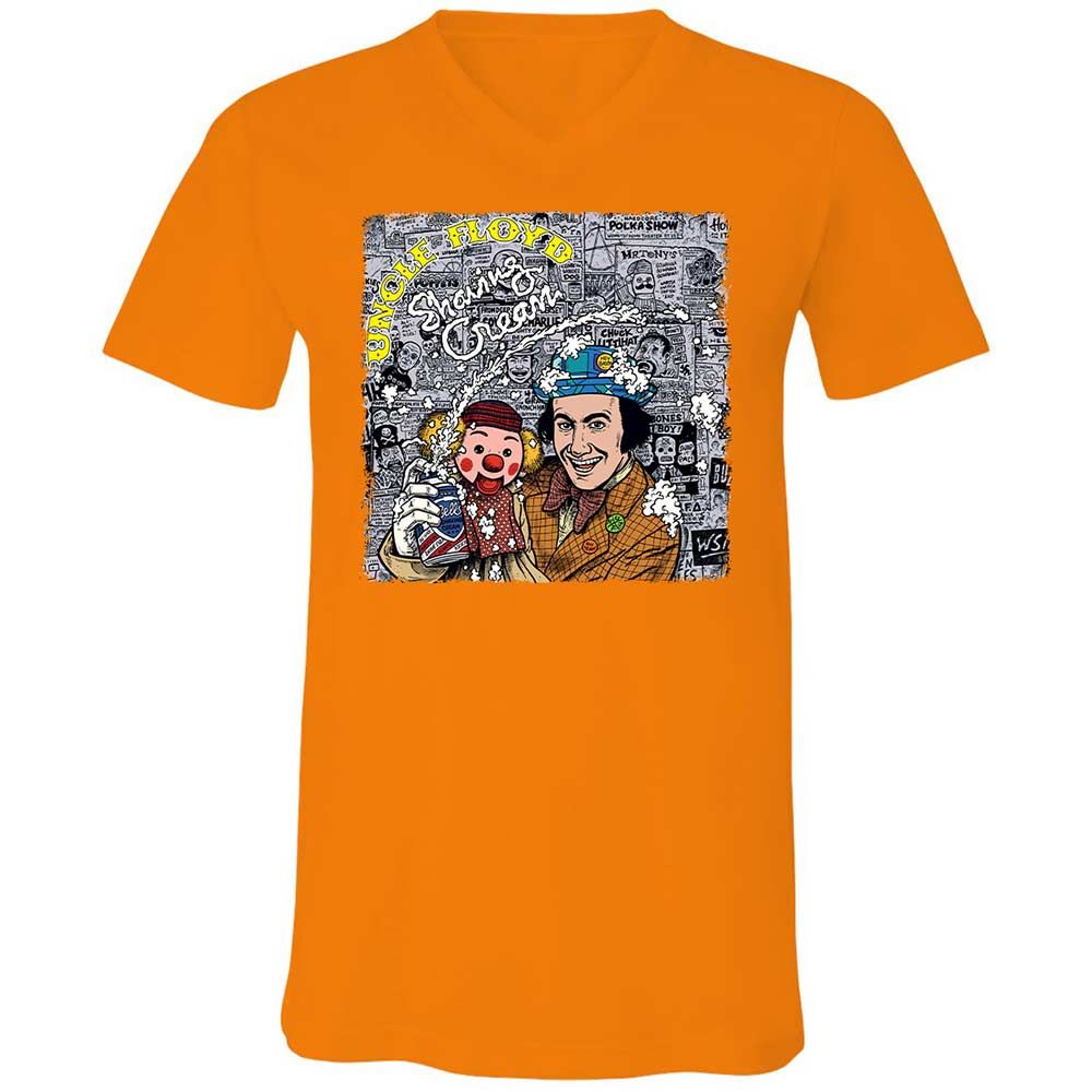 Unisex V-Neck T-Shirt - 2QD4VTBH - Orange - 12