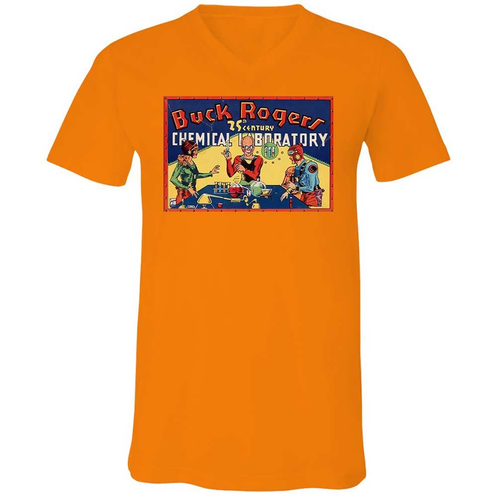 Unisex V-Neck T-Shirt - TRYTXXEX - Orange - 12