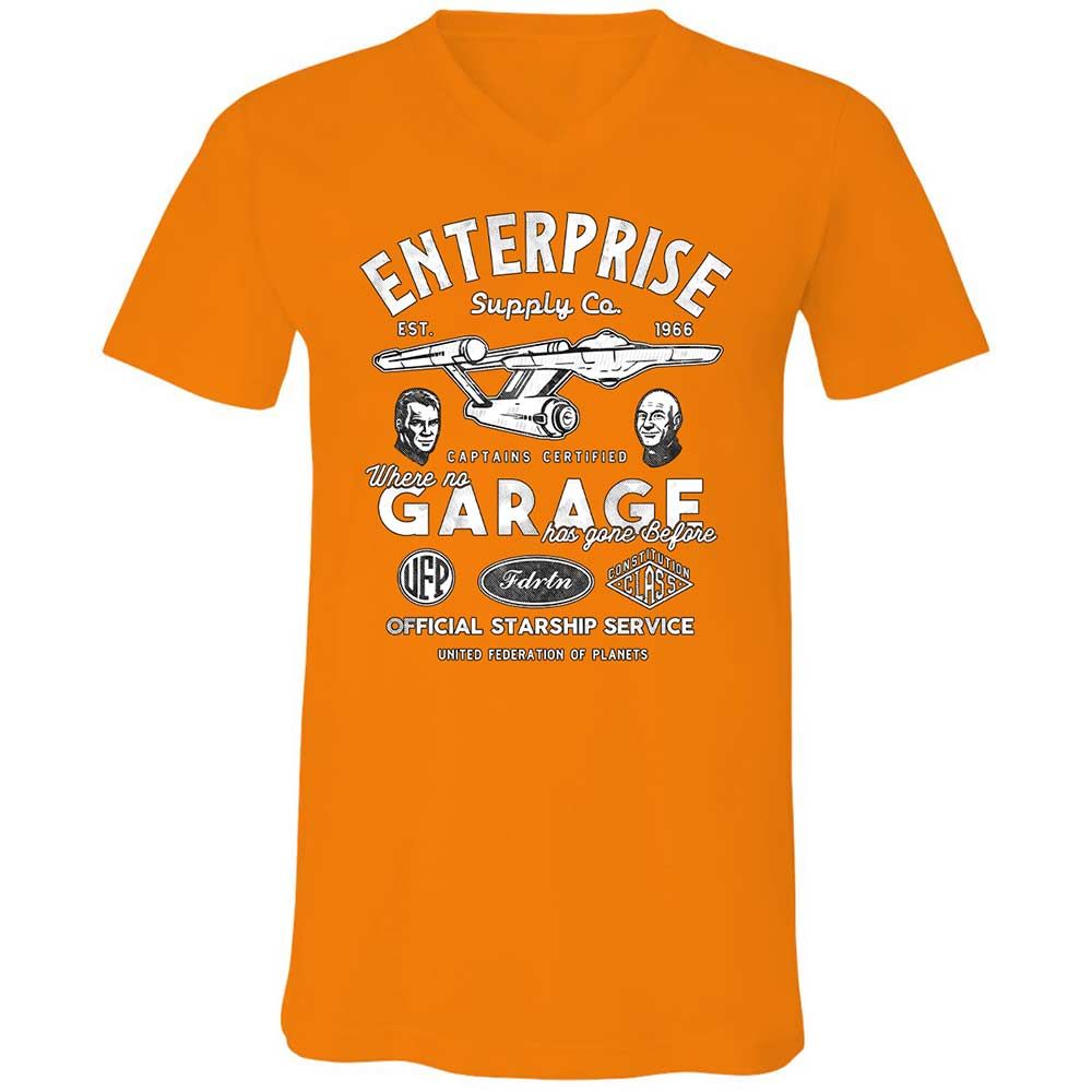 Unisex V-Neck T-Shirt - SWN6W8C2 - Orange - 12
