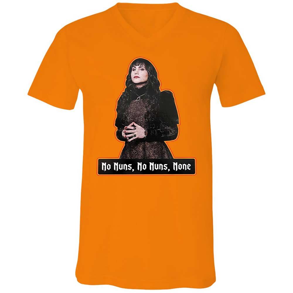 Unisex V-Neck T-Shirt - YUBD1BYZ - Orange - 12