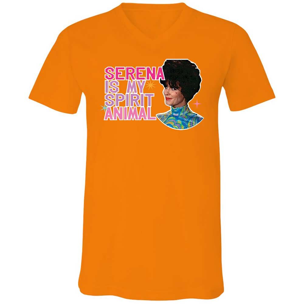 Unisex V-Neck T-Shirt - GLVFC7Q1 - Orange - 12