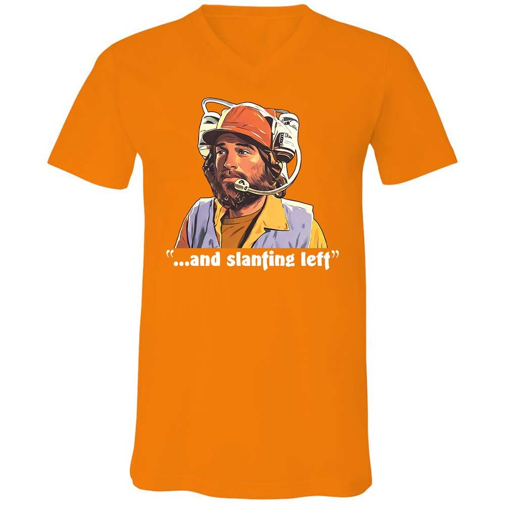 Unisex V-Neck T-Shirt - B9NJBB49 - Orange - 12