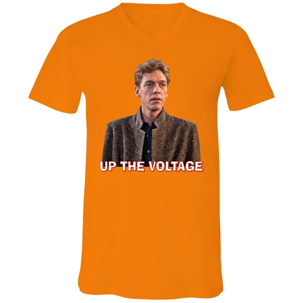 Unisex V-Neck T-Shirt - GU13KH3U - Orange - 12
