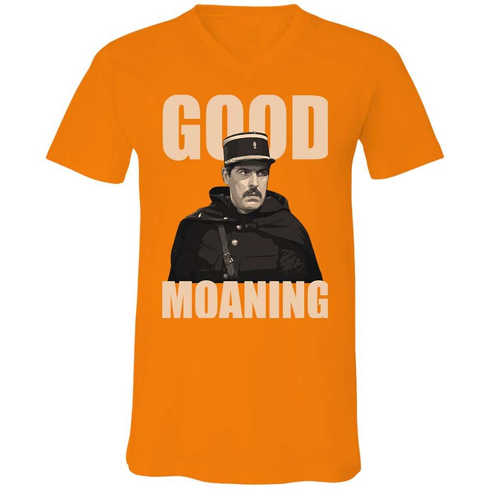 Unisex V-Neck T-Shirt - Z65XFBJF - Orange - 12