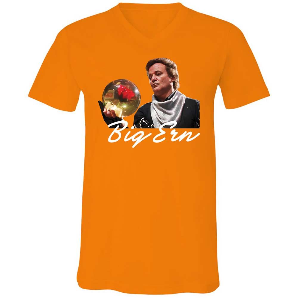 Unisex V-Neck T-Shirt - EQT88DU8 - Orange - 12