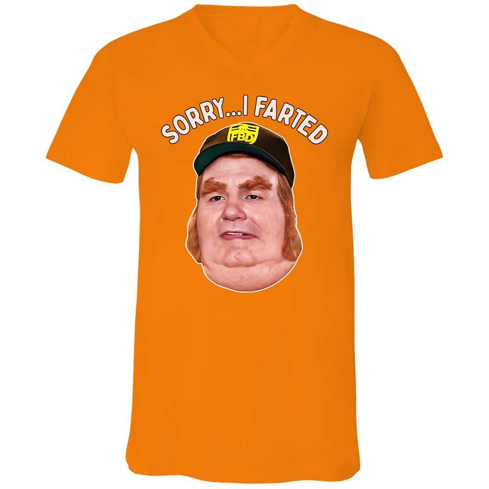 Unisex V-Neck T-Shirt - 9U3CWEMA - Orange - 12