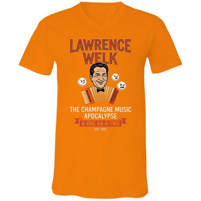 Unisex V-Neck T-Shirt - KYTFEP73 - Orange - 12