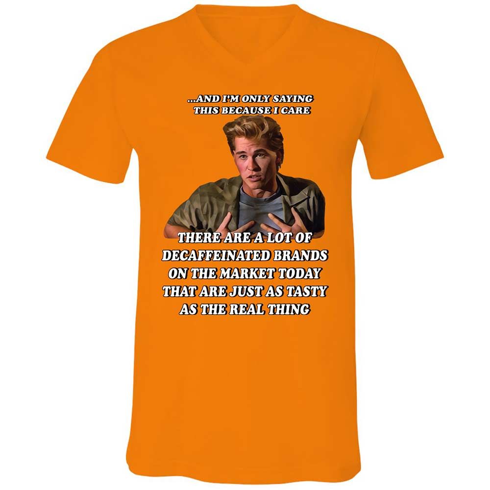 Unisex V-Neck T-Shirt - XBHUR28S - Orange - 12