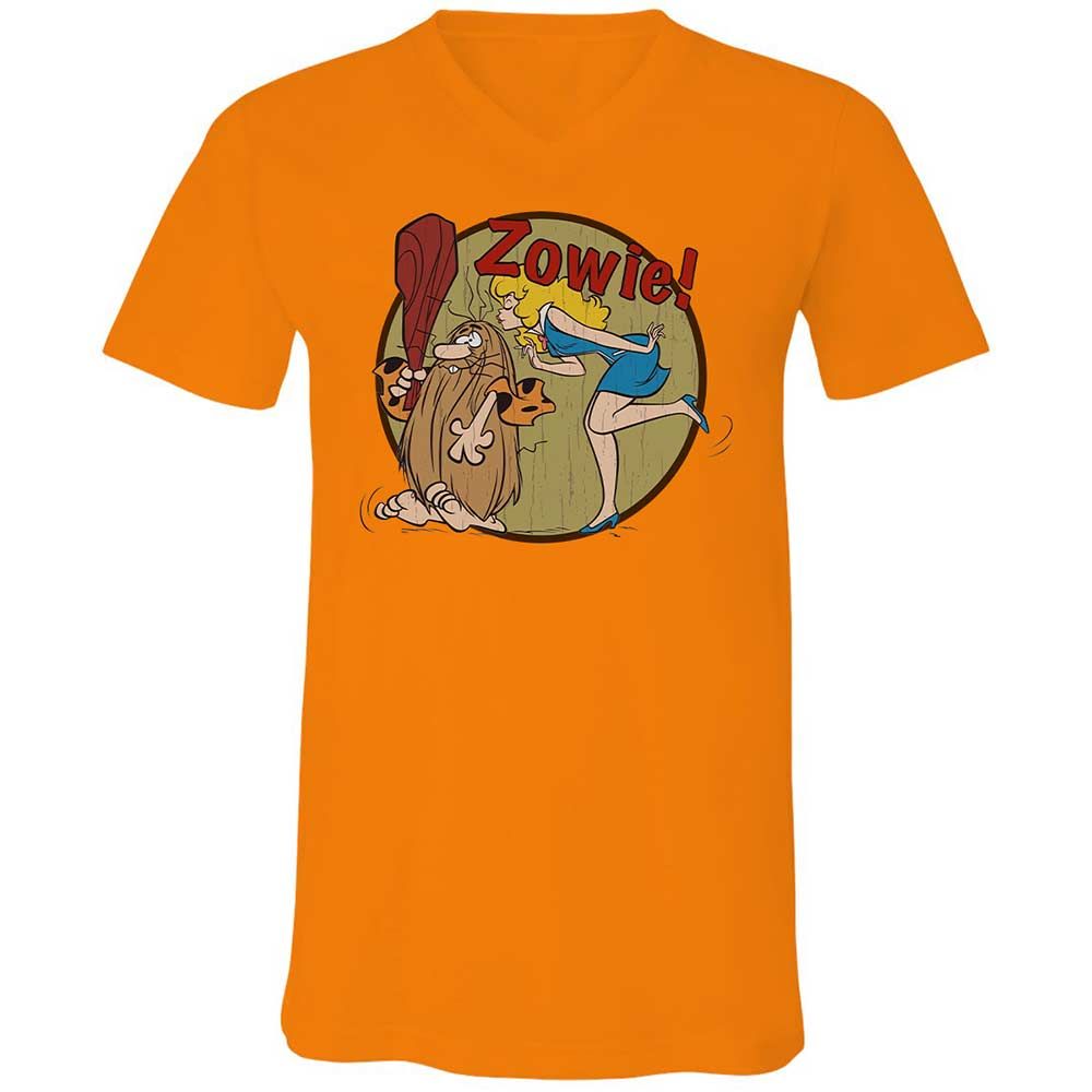 Unisex V-Neck T-Shirt - GTLACAU3 - Orange - 12