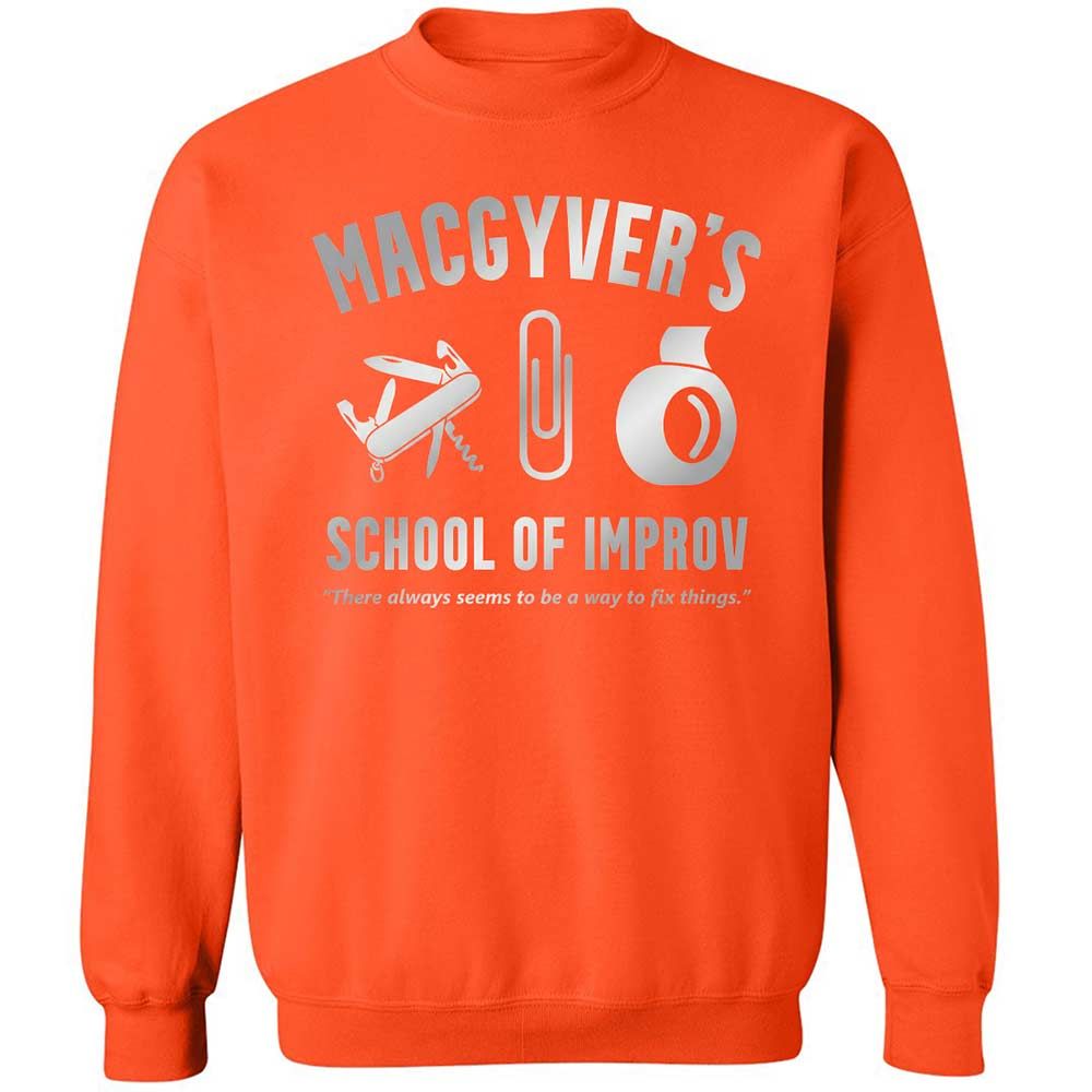 Classic Unisex Sweatshirt - 1WMKJDHV - Orange - 12