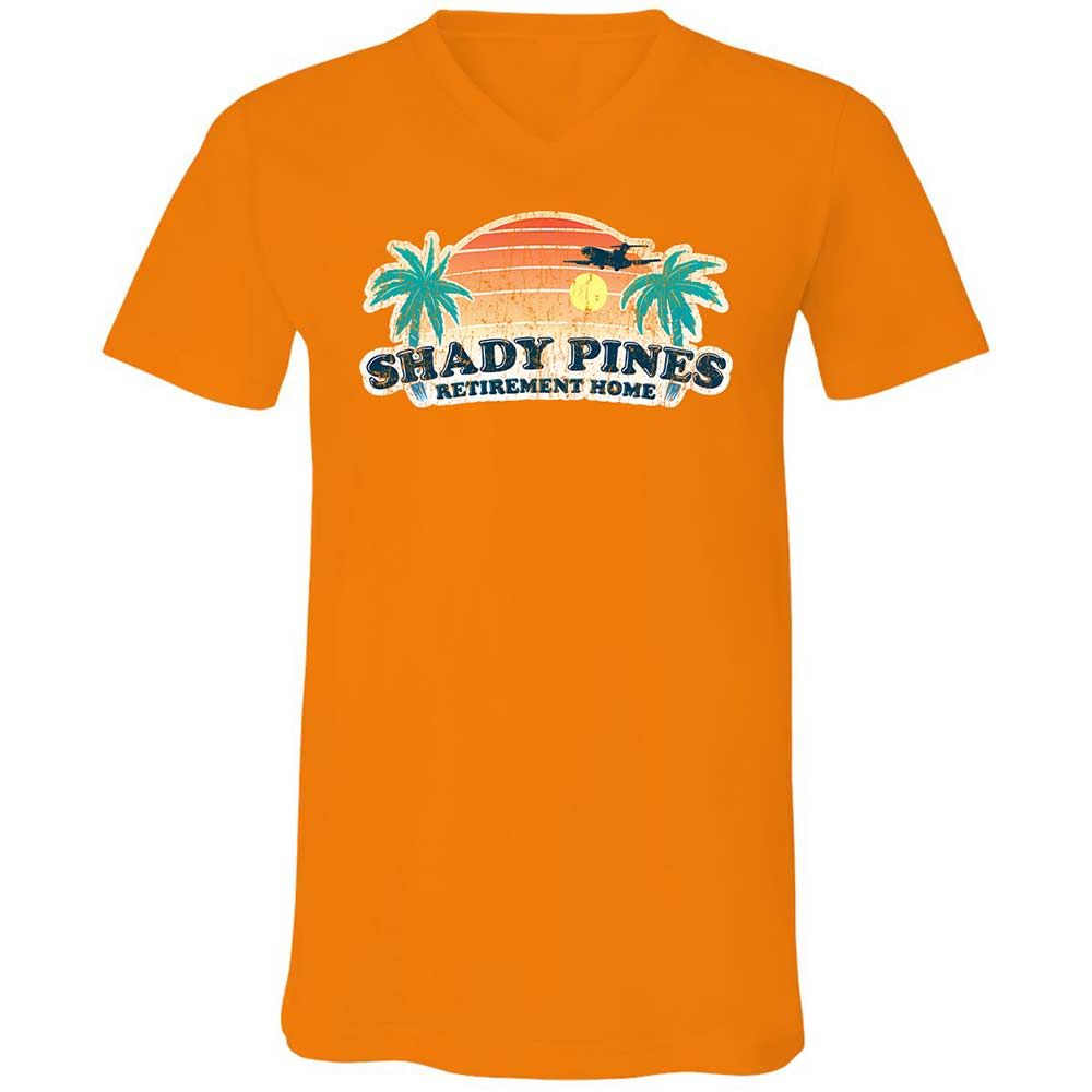 Unisex V-Neck T-Shirt - E35MQKQS - Orange - 12