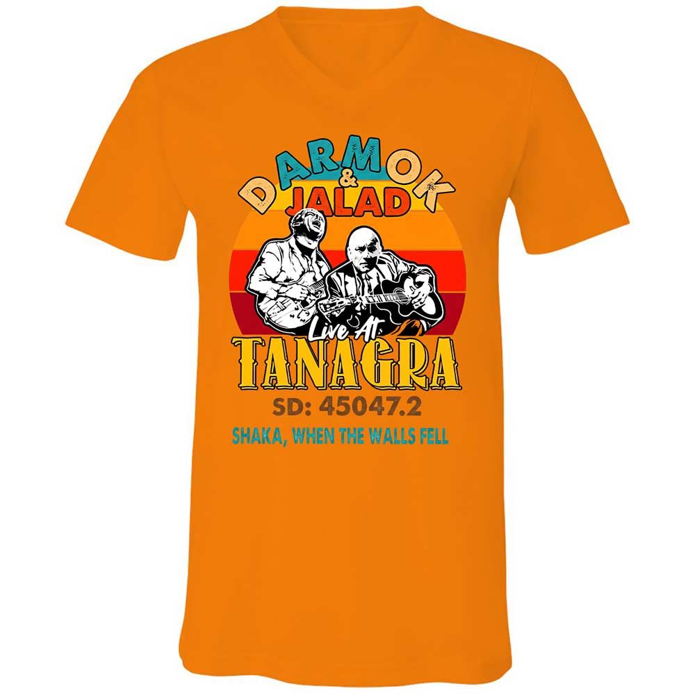 Unisex V-Neck T-Shirt - 6N94R52T - Orange - 12