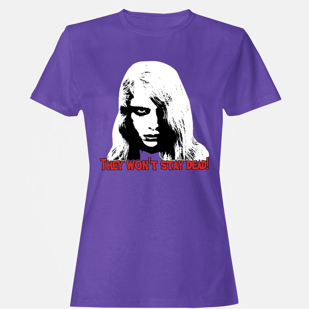Women's T-Shirt - 13BN8QMS - Purple - 12