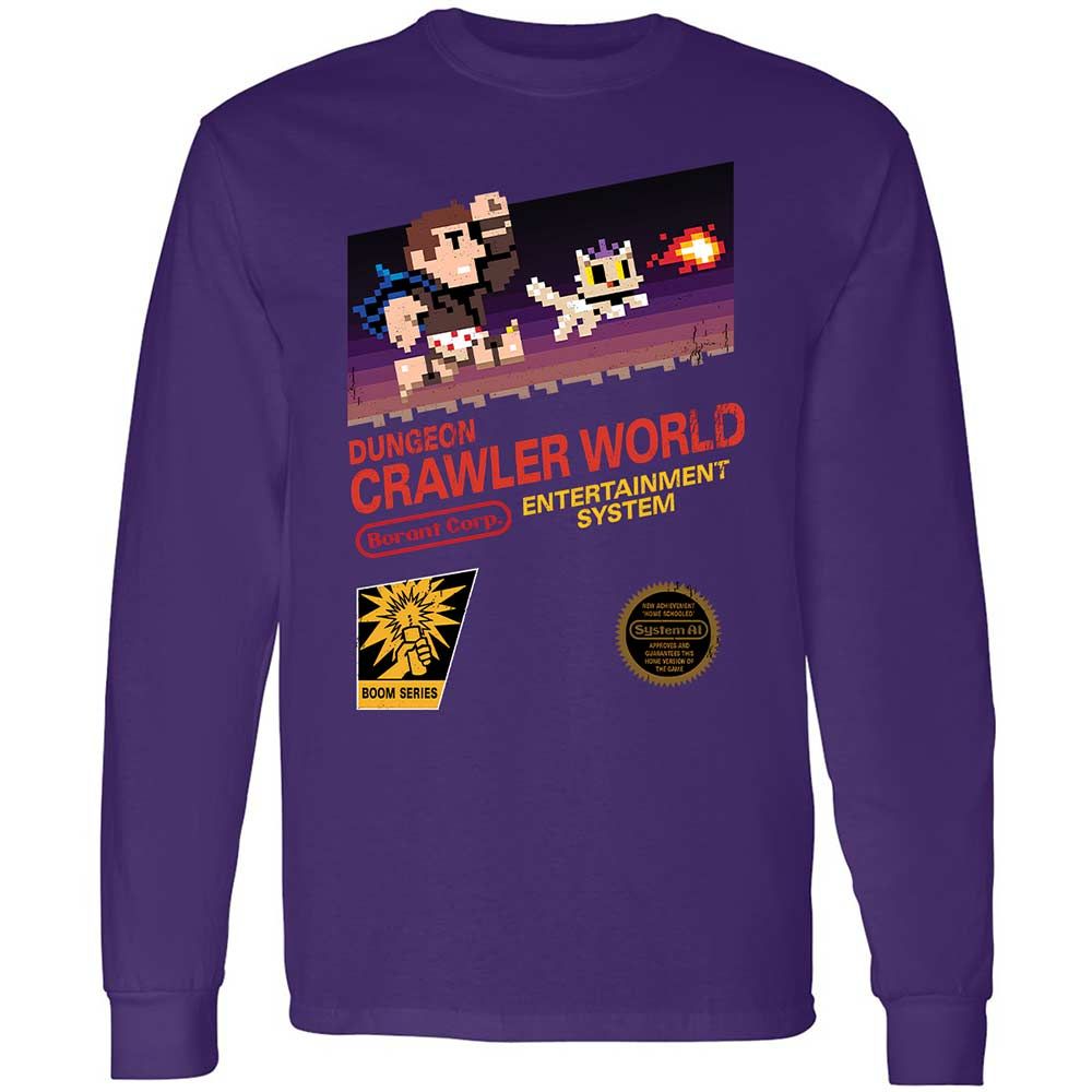 Long Sleeve T-Shirt - LTRKDG7Y - Purple - 12
