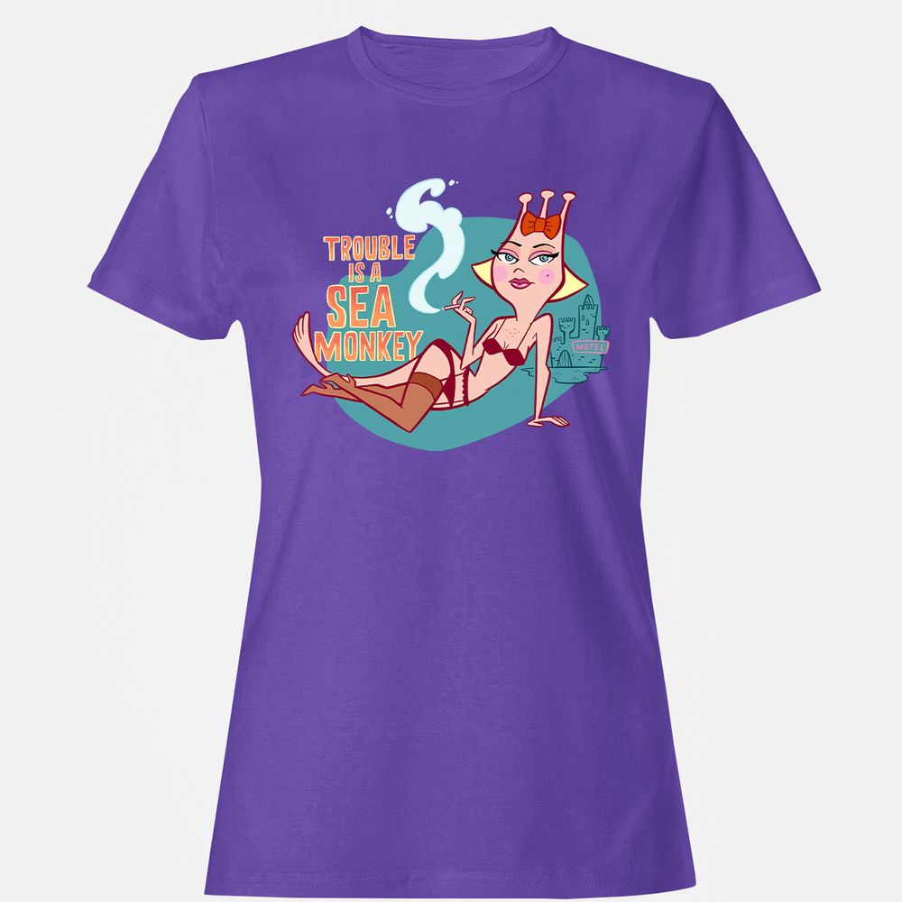 Women's T-Shirt - 9RL5BVJ6 - Purple - 12