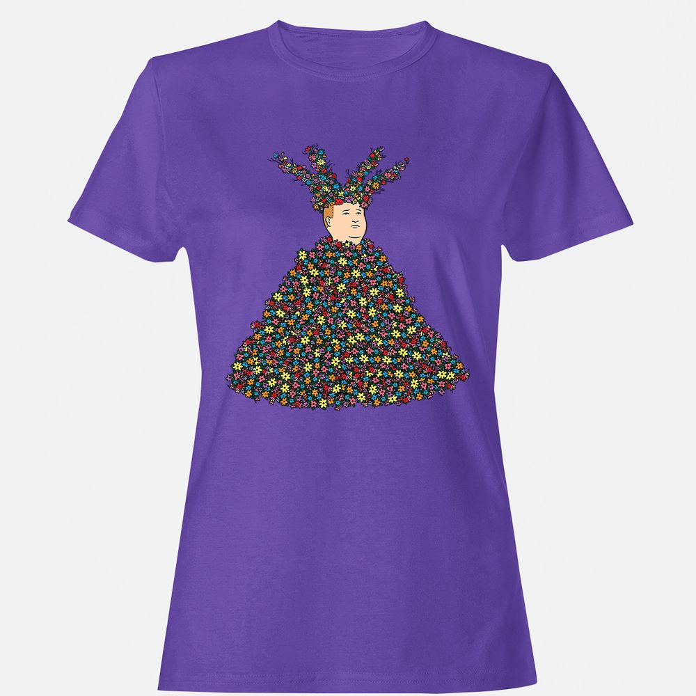 Women's T-Shirt - U4FZDN7N - Purple - 12