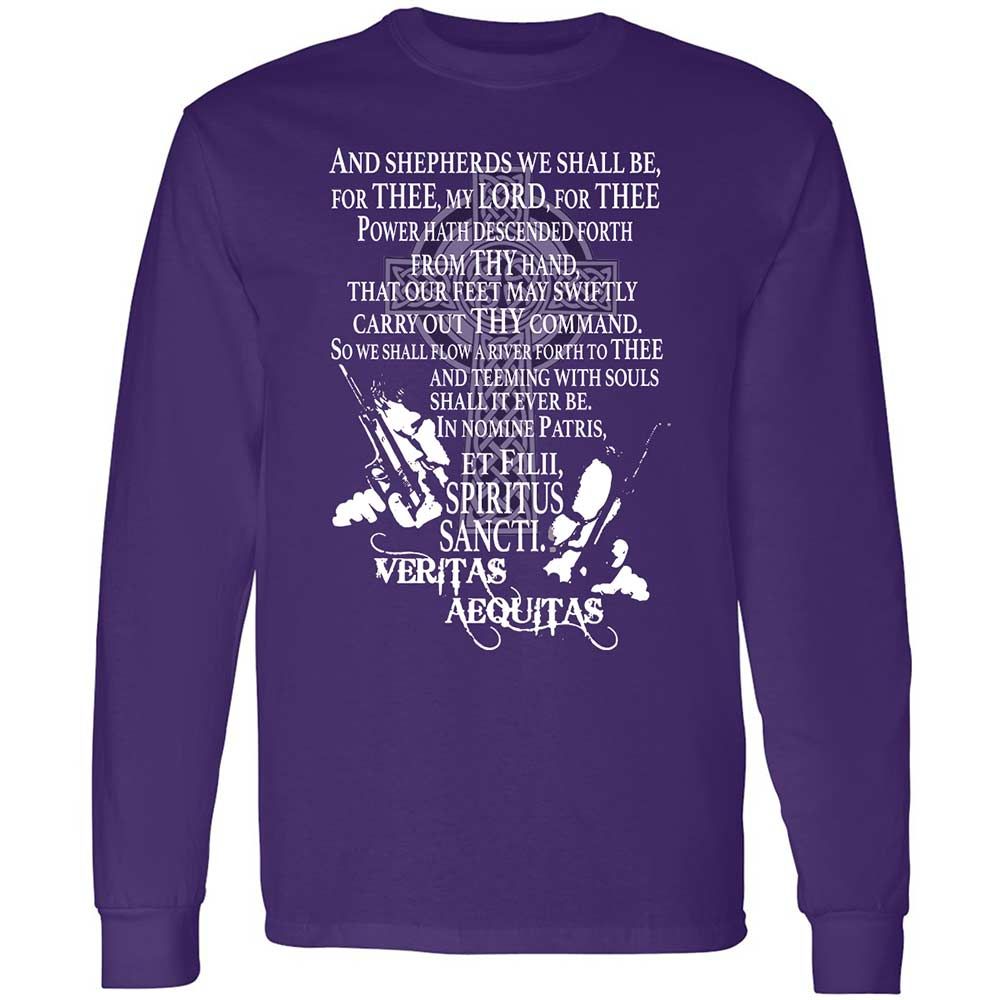Long Sleeve T-Shirt - DWQAE7JU - Purple - 12