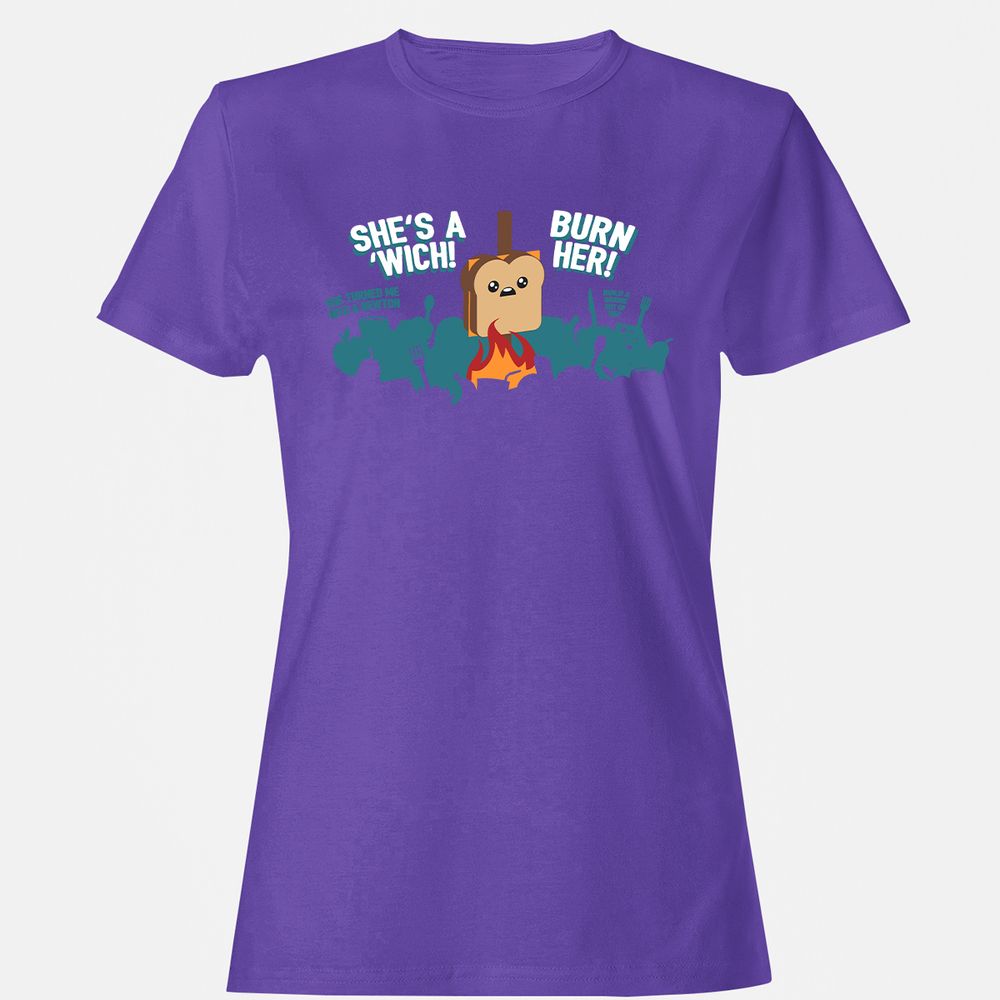 Women's T-Shirt - H91E3647 - Purple - 12