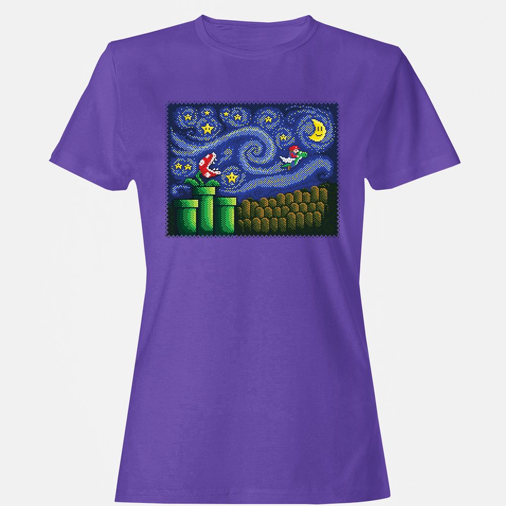 Women's T-Shirt - 3B7RV6XM - Purple - 12