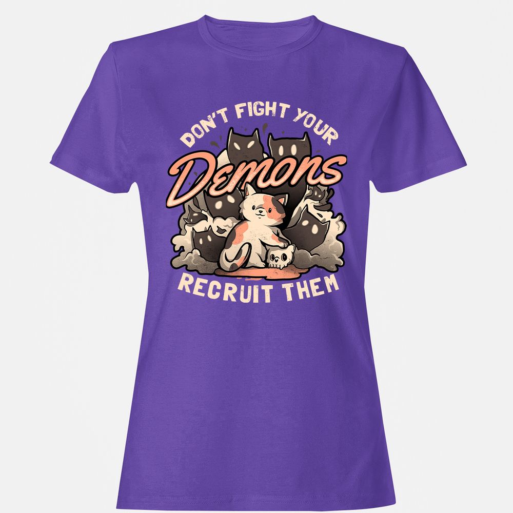 Women's T-Shirt - A4YQWAFN - Purple - 12