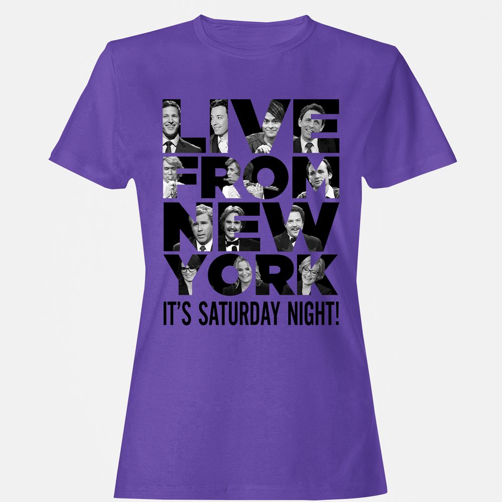 Women's T-Shirt - M8BLZQ5Q - Purple - 12