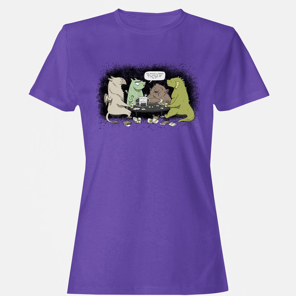 Women's T-Shirt - DX6RP37H - Purple - 12