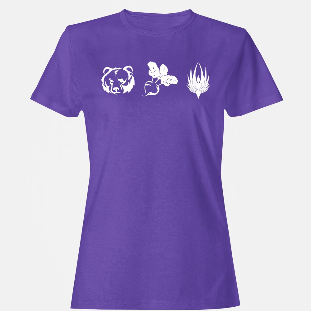 Women's T-Shirt - 98P1QCK9 - Purple - 12