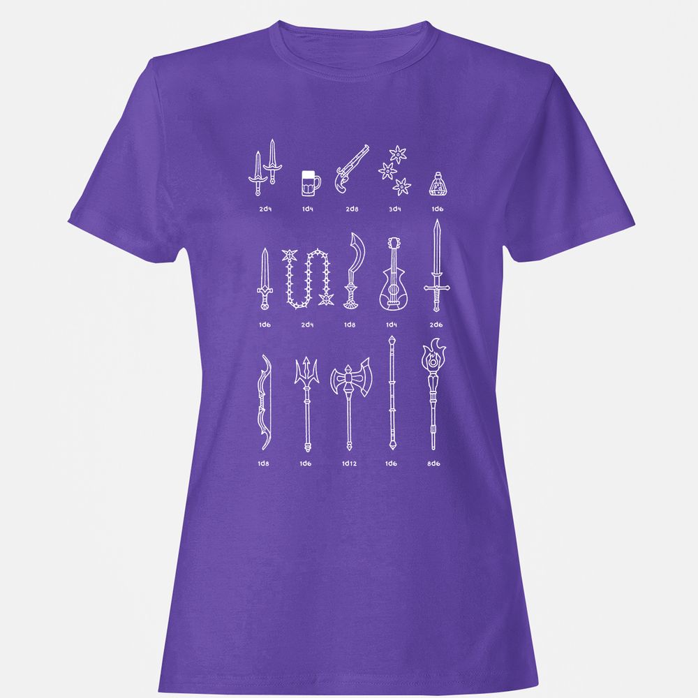 Women's T-Shirt - HZZAWJKM - Purple - 12