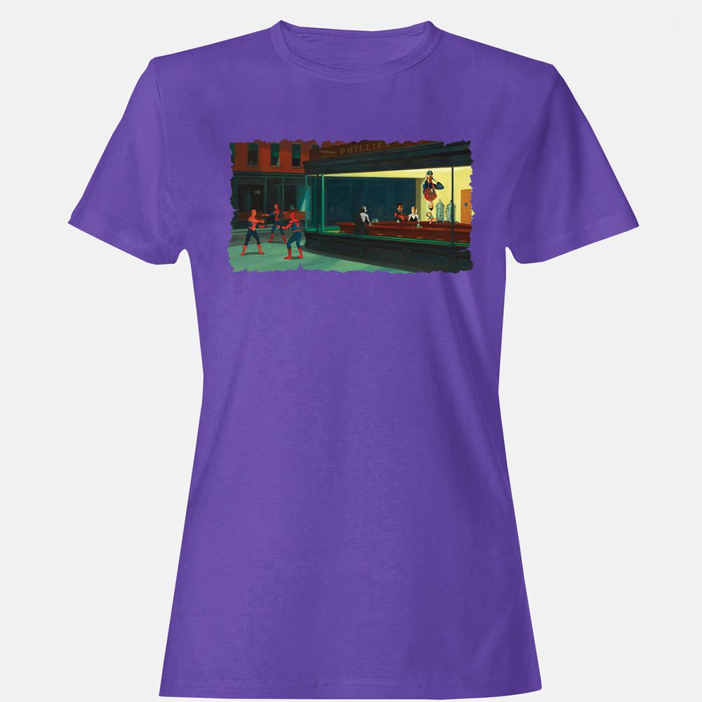 Women's T-Shirt - 3CV5GW8K - Purple - 12