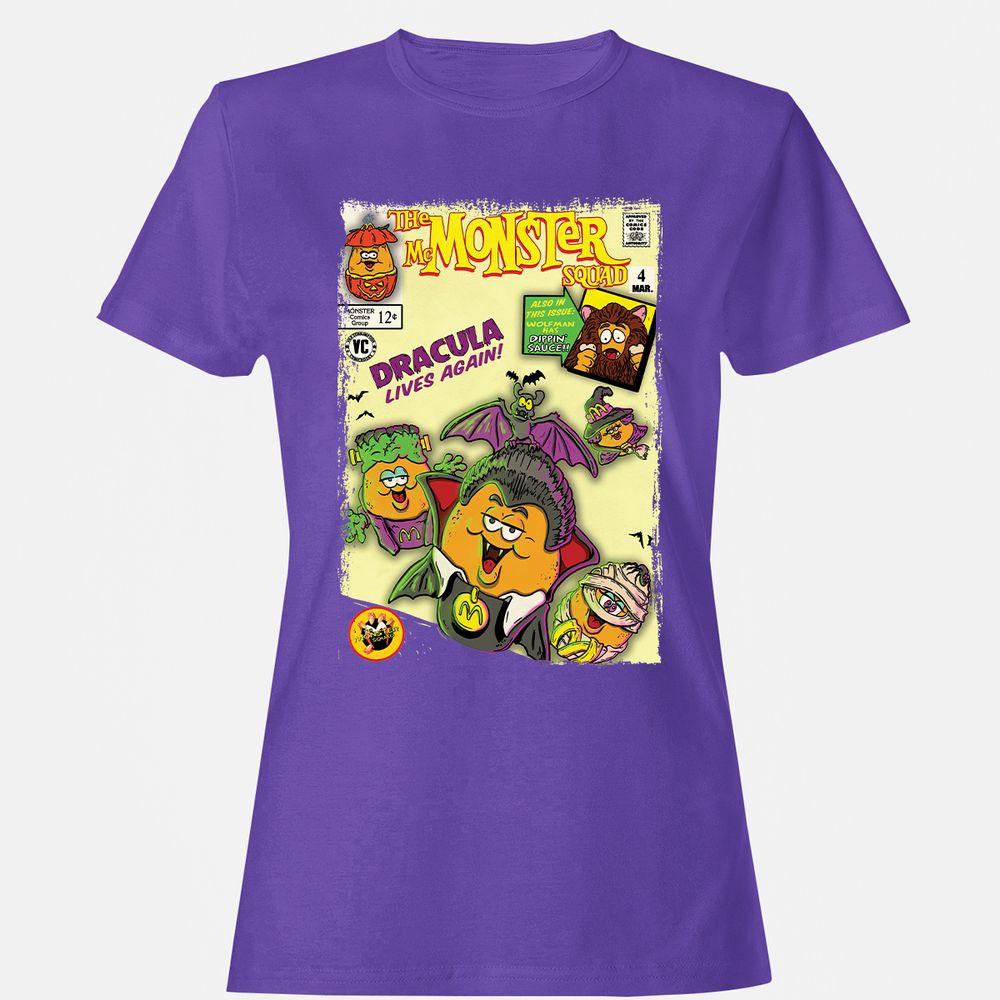 Women's T-Shirt - 7E26KNCE - Purple - 12