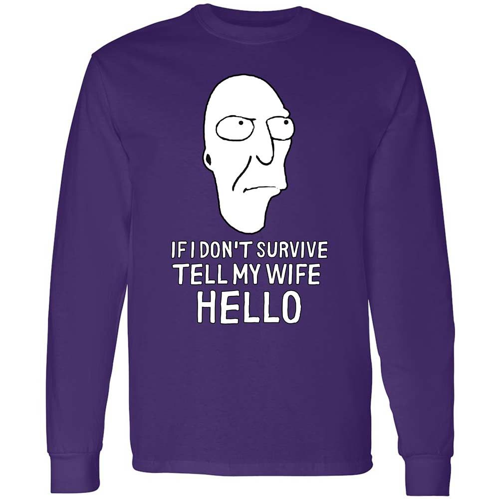 Long Sleeve T-Shirt - 7658UXGZ - Purple - 12