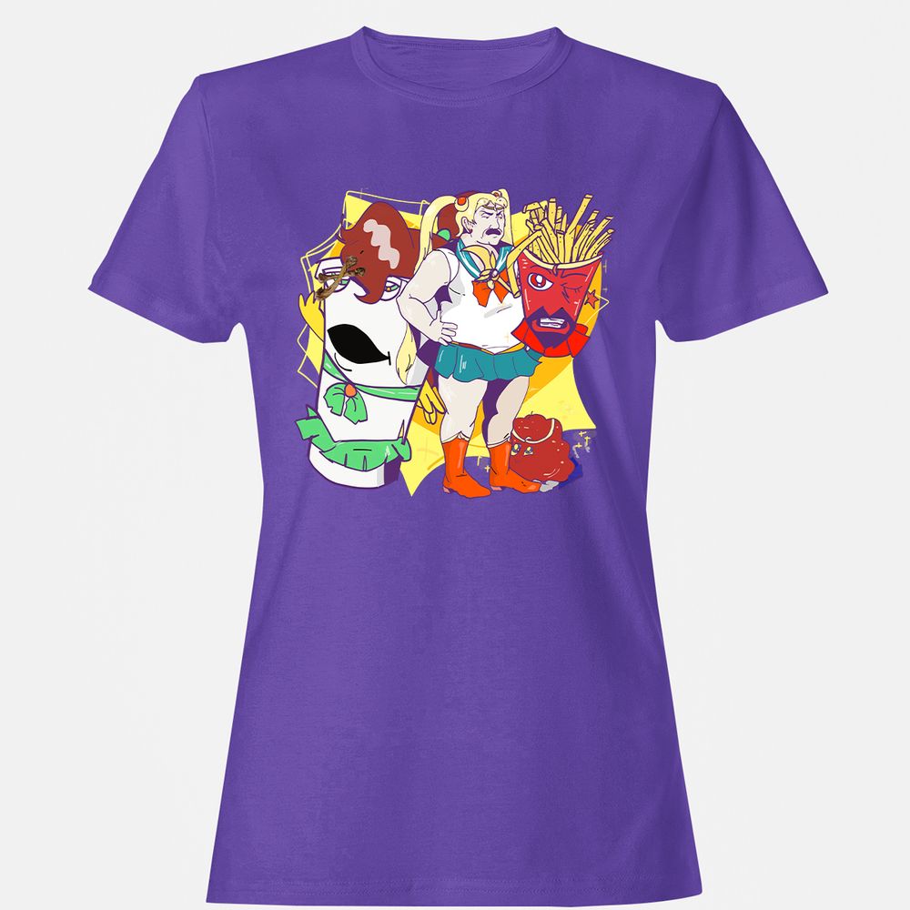 Women's T-Shirt - 7Y2UB47Q - Purple - 12