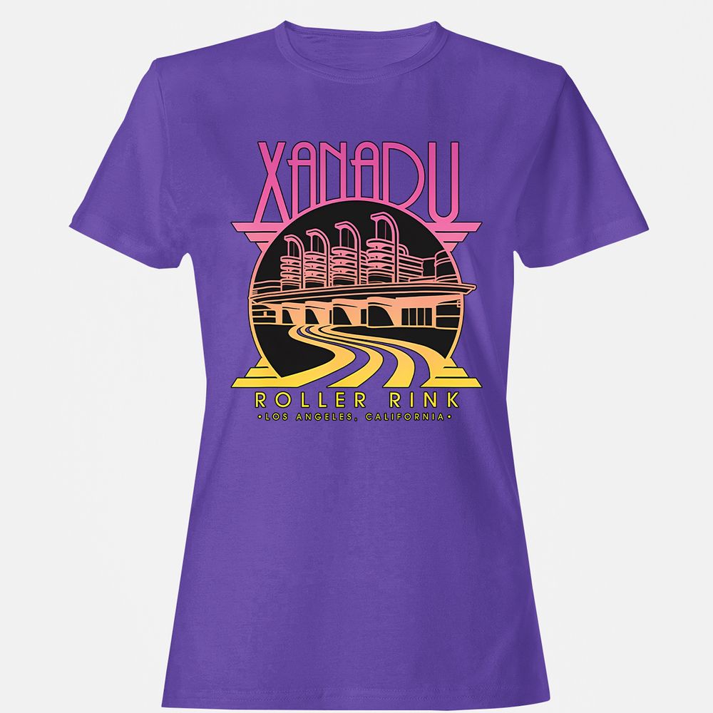 Olivia Newton-John Xanadu Roller Rink Pink Yellow Fade - Purple - 12