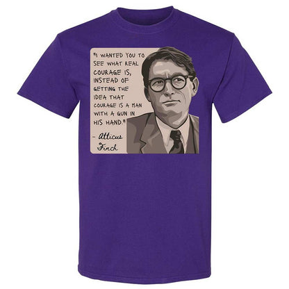 Real Courage Quote - Purple - 12