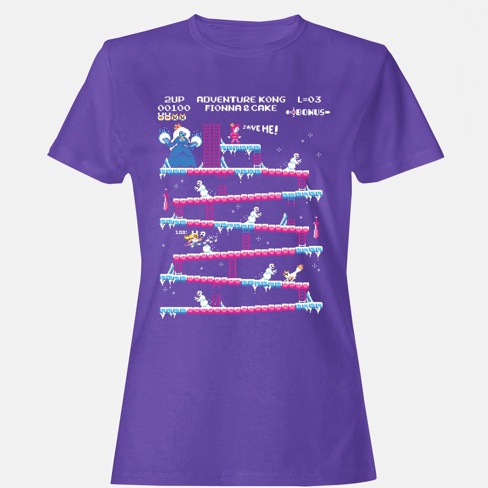 Women's T-Shirt - 8C345VUJ - Purple - 12