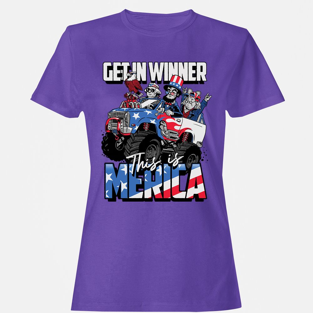 Women's T-Shirt - 8DZBFXCS - Purple - 12