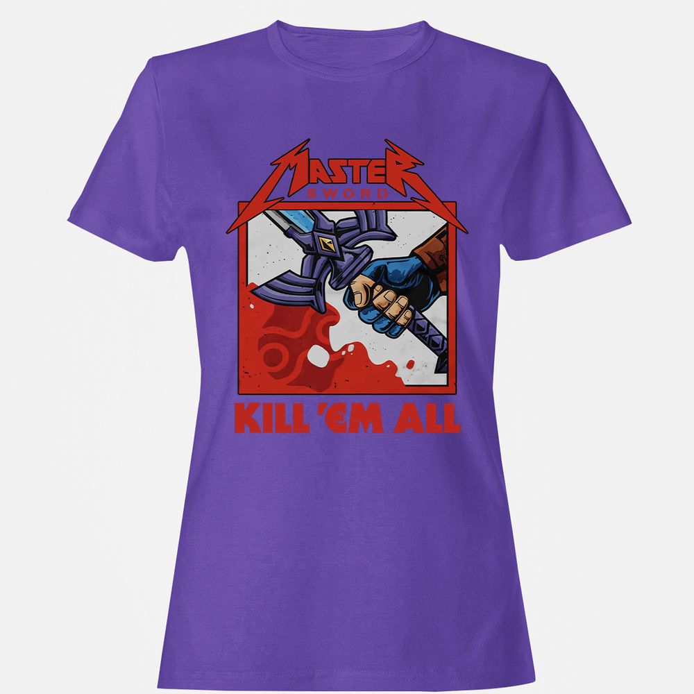 Women's T-Shirt - X6ZE8FKG - Purple - 12