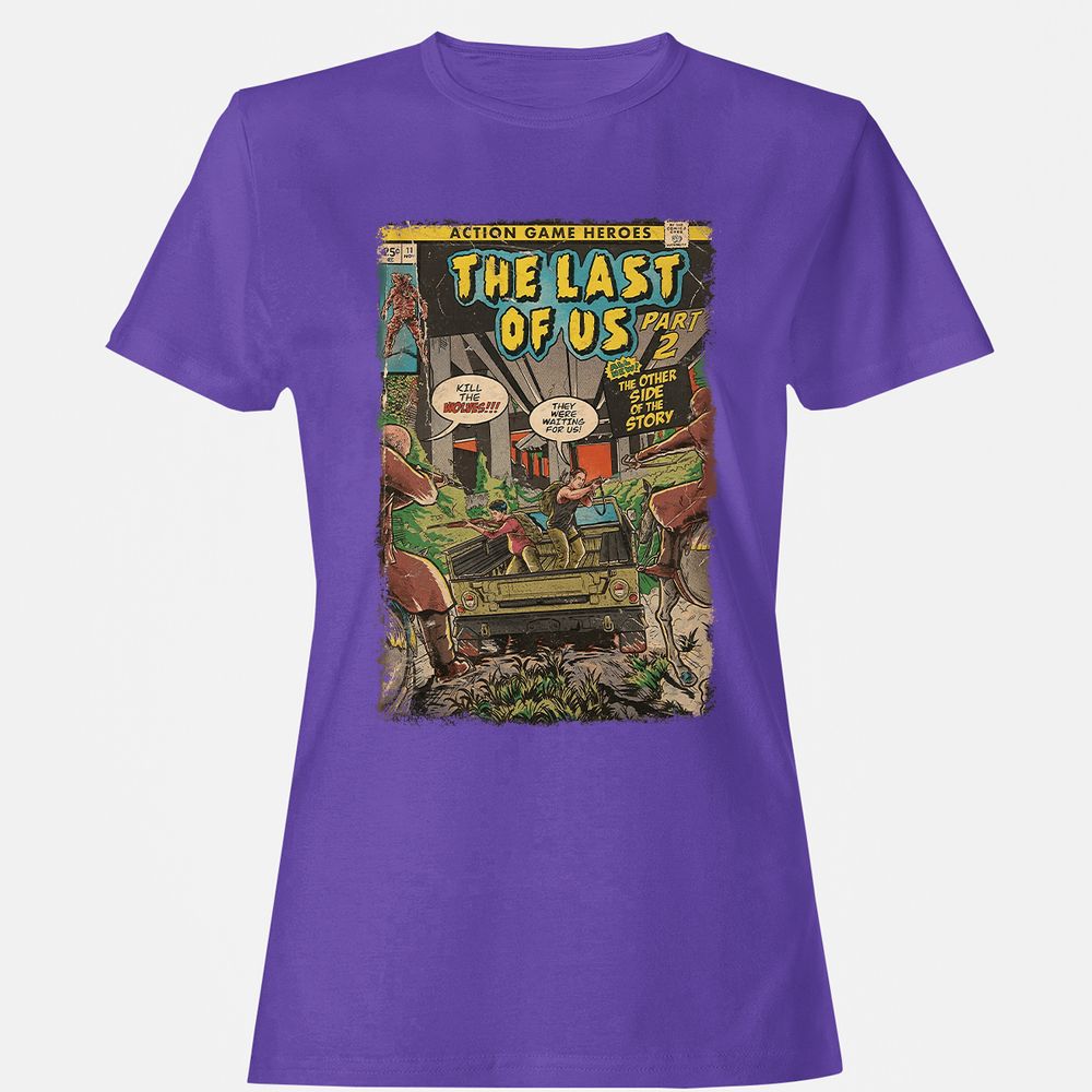 Women's T-Shirt - T7B1ZQJK - Purple - 12
