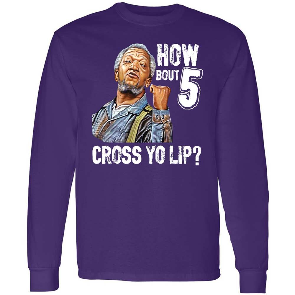 How bout 5 cross yo lip - Purple - 12