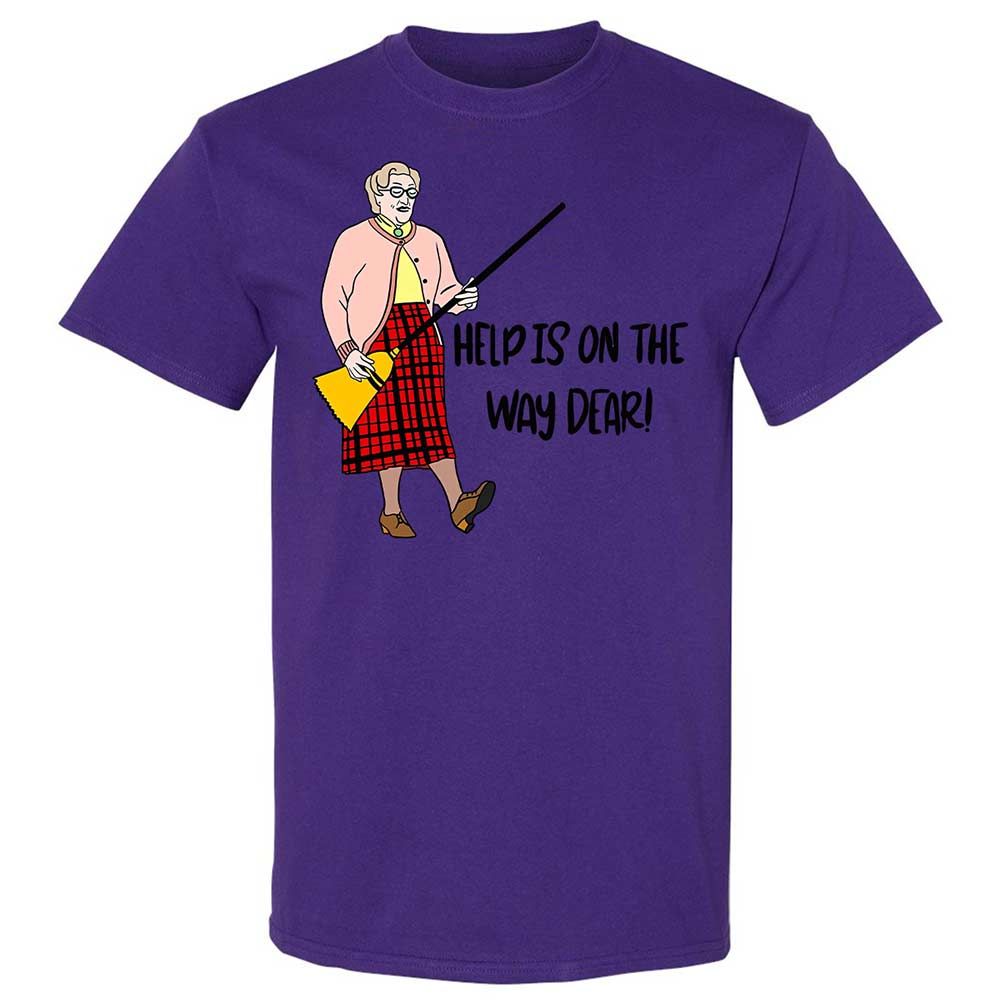 Help is on the way dear - Purple - 12
