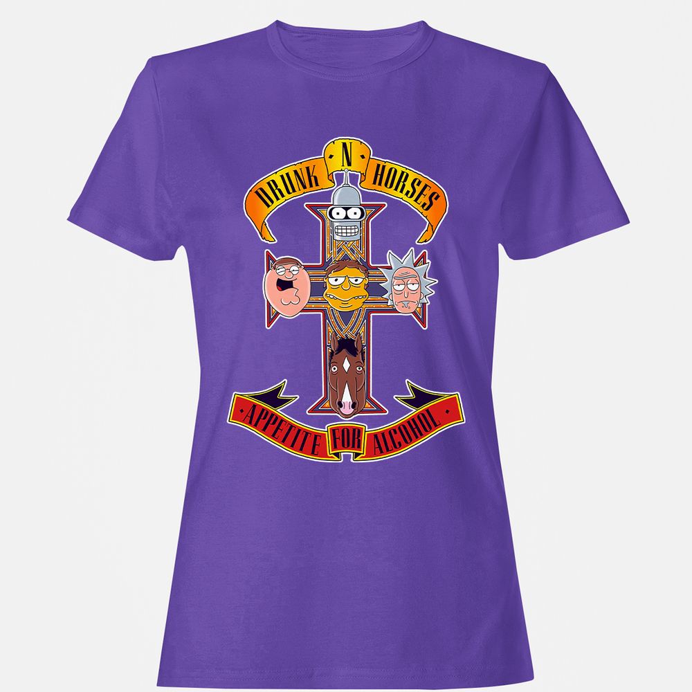 Women's T-Shirt - SHV1YSTU - Purple - 12