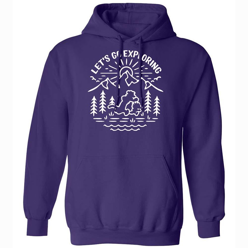 Classic Unisex Hoodie - EFQ7QKBG - Purple - 12