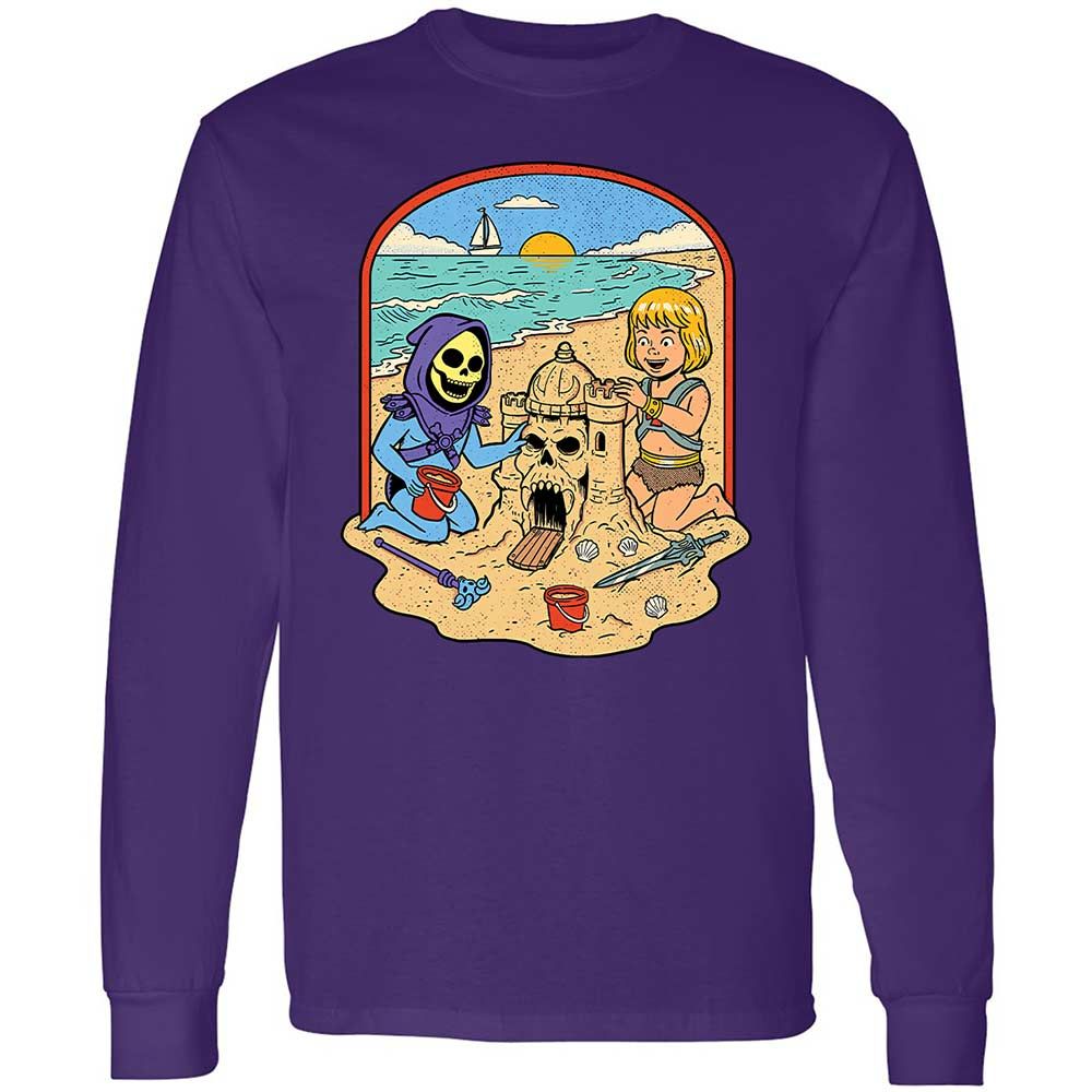 Long Sleeve T-Shirt - V6DV82KF - Purple - 12