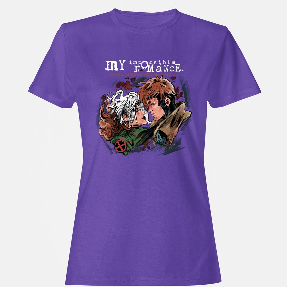 Women's T-Shirt - B9D4XCV9 - Purple - 12