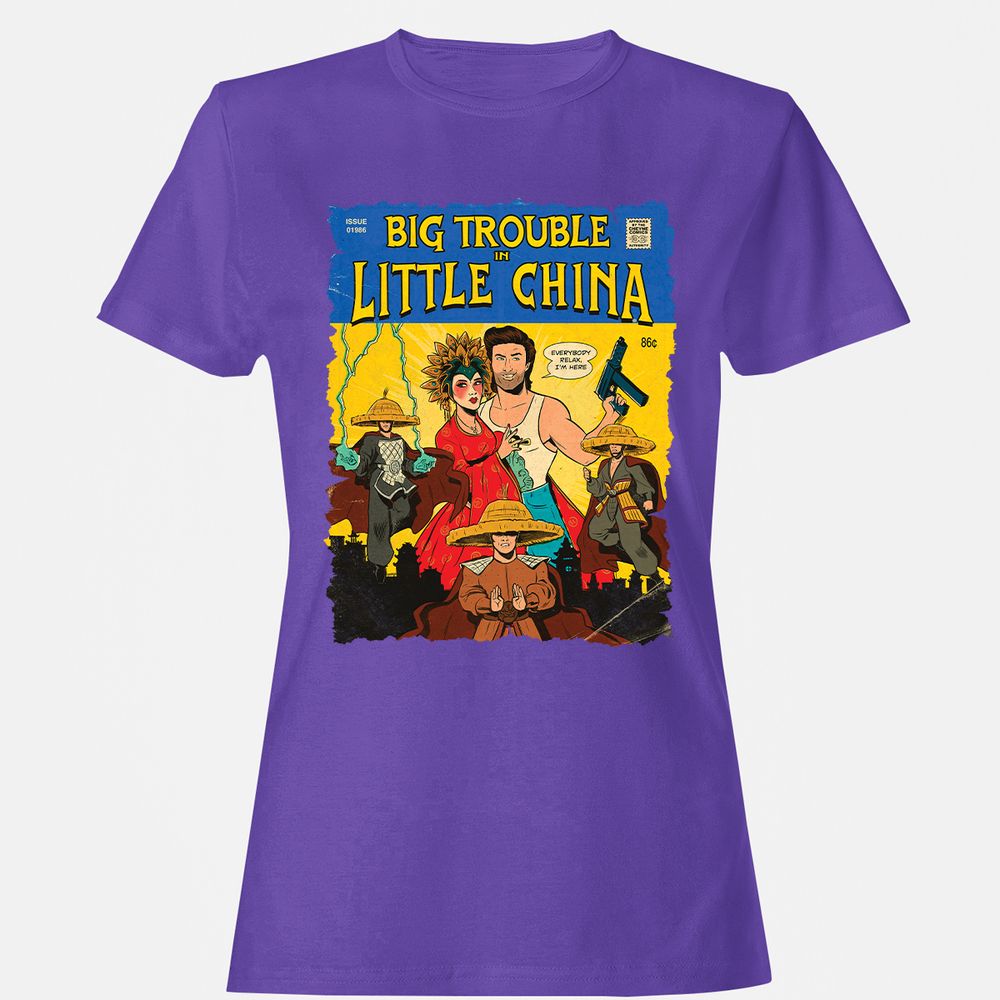 Women's T-Shirt - HUZ89R6X - Purple - 12