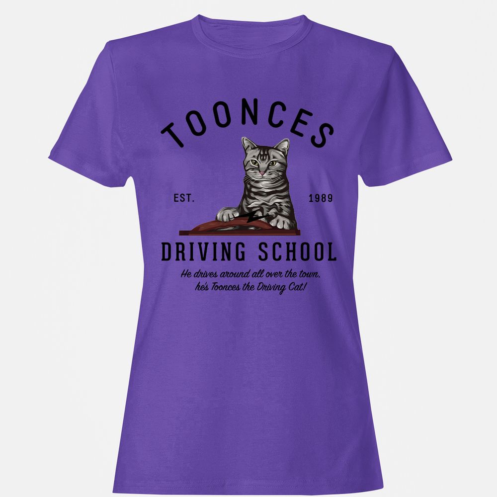 Funny Cat Driving School - Purple - 12