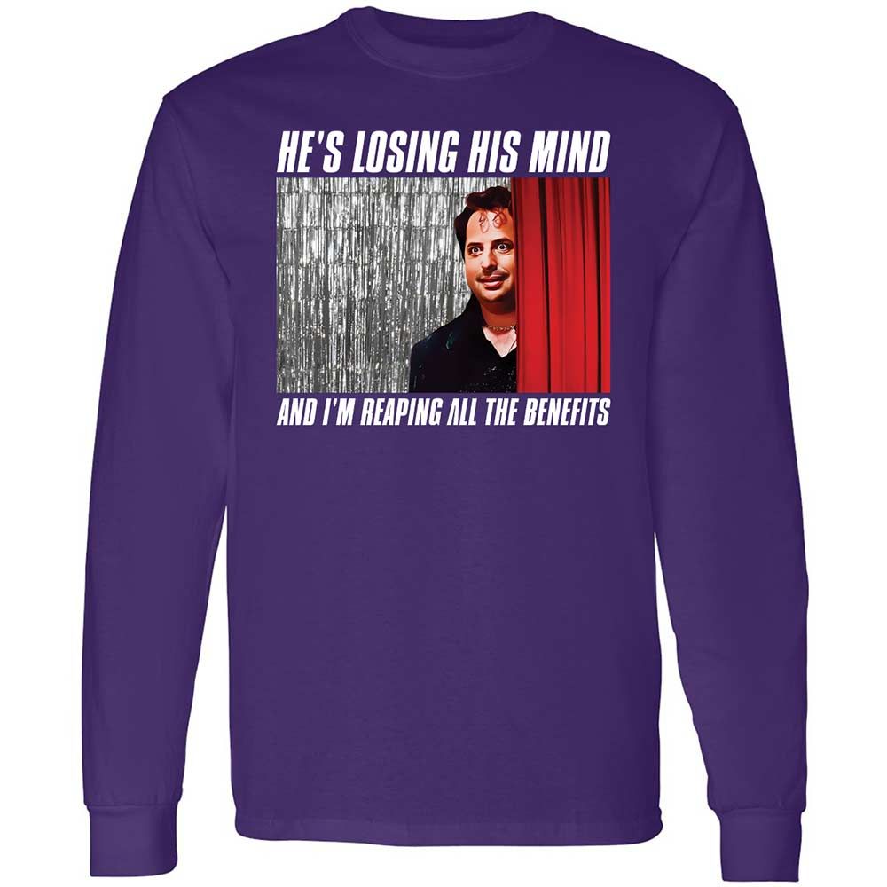 Long Sleeve T-Shirt - QQNU4QQ7 - Purple - 12